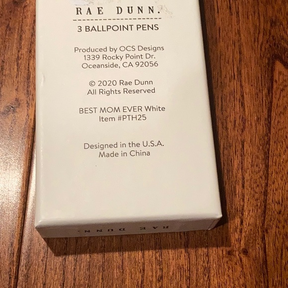 😘 NWT Rae Dunn PINK Pen Set - MOM THEMED (3 pens) - Picture 3 of 3